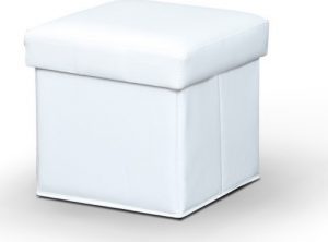 Tempo Kondela Taburet WIKI - bílá + kupón KONDELA10 na okamžitou slevu 3% (kupón uplatníte v košíku)  s úložným prostorem  - Lavice na SEDI.cz