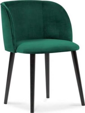 Jídelní lahvově zelená jídelní židle se sametovým potahem windsor & co sofas aurora  - židle na SEDI.cz