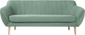 Dvoumístná mentolově zelená sametová pohovka mazzini sofas sardaigne