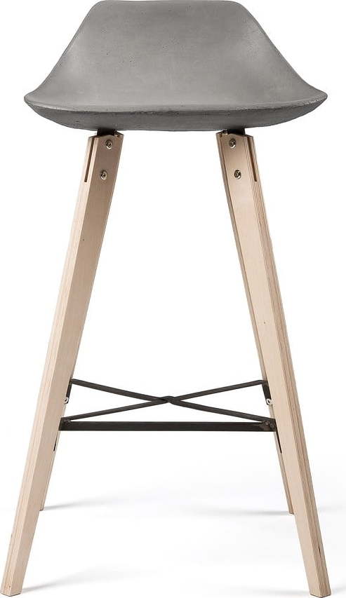 Barová židle s betonovým sedákem lyon béton hauteville  - židle na SEDI.cz
