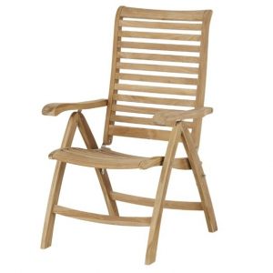 Polohovací židle cambridge premium teakové dřevo  - židle na SEDI.cz