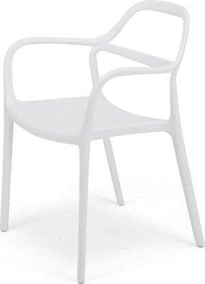 Jídelní sada 2 bílých jídelních židlí le bonom dali chaur  - židle na SEDI.cz