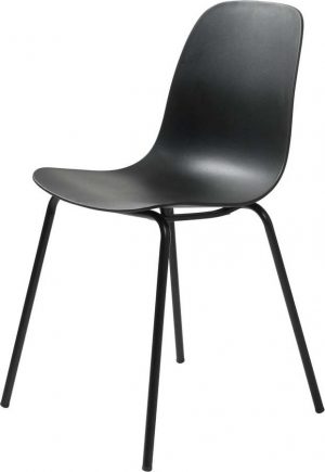 Sada 2 černých židlí unique furniture whitby  - židle na SEDI.cz