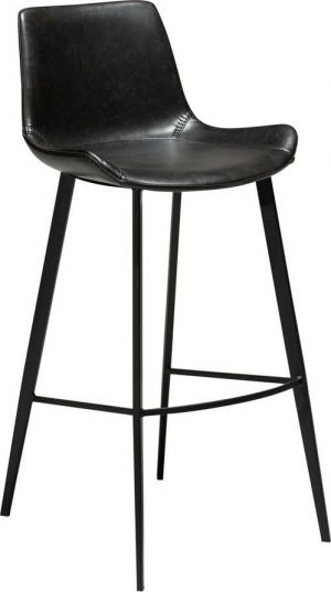 černá barová židle z eko kůže dan–form denmark hype
