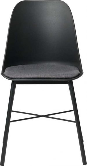 Sada 2 černo-šedých židlí unique furniture whistler  - židle na SEDI.cz