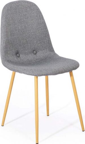 Jídelní sada 2 světle šedých jídelních židlí loomi.design lissy  - židle na SEDI.cz