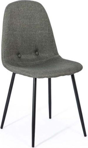 Jídelní sada 2 tmavě šedých jídelních židlí loomi.design lissy  - židle na SEDI.cz