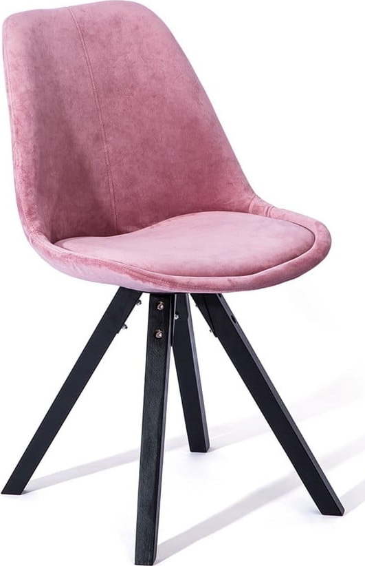 Jídelní sada 2 růžových jídelních židlí loomi.design dima  - židle na SEDI.cz