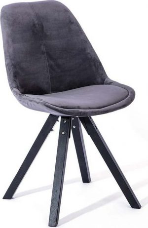 Jídelní sada 2 tmavě šedých jídelních židlí loomi.design dima  - židle na SEDI.cz