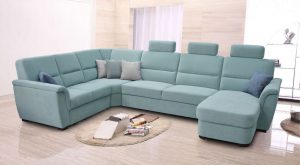 Kasvo sedací souprava samanta lux b2u-vroh-3srhm-du+3x záhlavník vogue 13  - Sedací soupravy