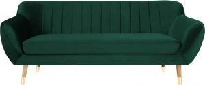 Tmavě zelená sametová pohovka mazzini sofas benito