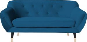 Modrá pohovka s černými nohami mazzini sofas amelie