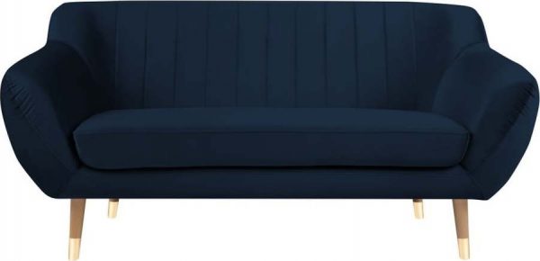 Tmavě modrá sametová pohovka mazzini sofas benito