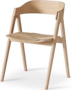 Jídelní židle z bukového dřeva s ratanovým sedákem findahl by hammel mette  - židle na SEDI.cz