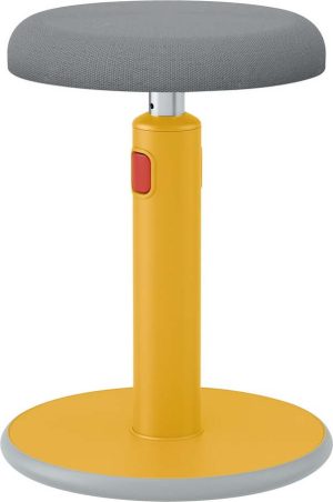 žlutá ergonomická balanční židle leitz cosy ergo  - židle na SEDI.cz