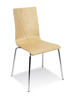 Nowy styl latte (cafe vii) chrome židle přírodní bukové dřevo  - židle na SEDI.cz
