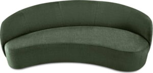 Zelená sametová asymetrická pohovka mazzini sofas debbie