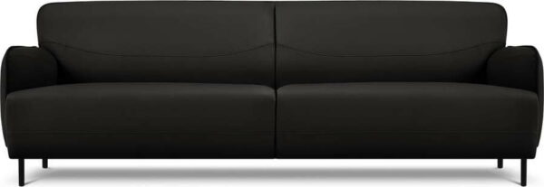 černá kožená pohovka windsor & co sofas neso