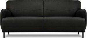 černá kožená pohovka windsor & co sofas neso