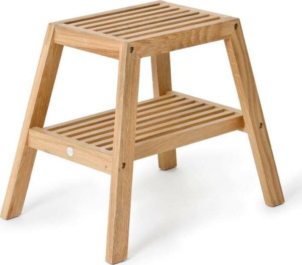 Stolička z dubového dřeva wireworks slatted stool  - stoličky na SEDI.cz