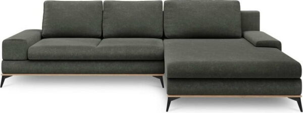 Rozkládací tmavě šedá rozkládací rohová pohovka windsor & co sofas planet