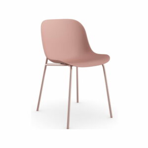 Jídelní sada 2 růžových jídelních židlí støraa ocean  - židle na SEDI.cz