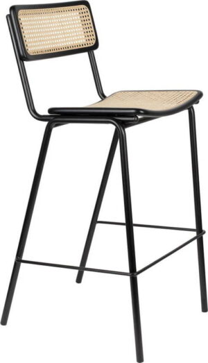 černé ratanové barové židle v sadě 2 ks 106 cm jort - zuiver  - židle na SEDI.cz