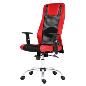 Kancelářská židle harding černá/červená  - židle na SEDI.cz