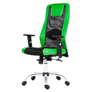 Kancelářská židle harding černá/zelená  - židle na SEDI.cz