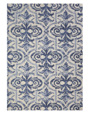 Koberec ashiyan navyod značky fargotex je jedinečný koberec s krásným vzorem v barvách sytě modré