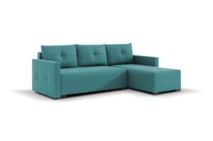 Furniture sobczak rohová sedací souprava roco pik - modrá - pravá  - Sedací soupravy