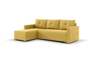 Furniture sobczak rohová sedací souprava roco pik - žlutá - levá  - Sedací soupravy