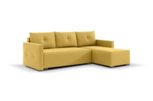 Furniture sobczak rohová sedací souprava roco pik - žlutá - pravá  - Sedací soupravy