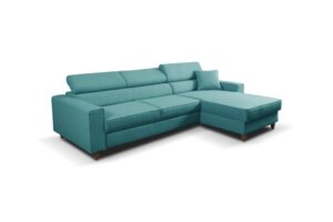 Furniture sobczak rohová sedací souprava nici - modrá - pravá  - Sedací soupravy