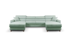 Furniture sobczak sedací souprava ve tvaru u nici bis - zelená  - Sedací soupravy