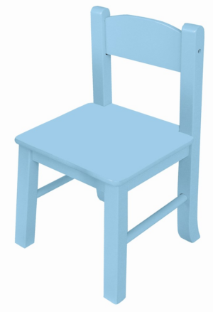 Sada obsahuje 2 kusy dětské židle ve zmenšené velikosti. dětská židle vypadá roztomile a dokonale doplní prostor dětského pokoje. židličky jsou vyrobeny v barvě modrá.  - židle na SEDI.cz