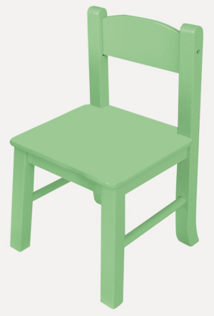 Sada obsahuje 2 kusy dětské židle ve zmenšené velikosti. dětská židle vypadá roztomile a dokonale doplní prostor dětského pokoje. židličky jsou vyrobeny v barvě zelená.  - židle na SEDI.cz