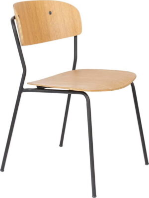 Jídelní židle v sadě 2 ks v dekoru topolu jolien - white label  - židle na SEDI.cz